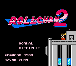 Roll-chan  2 (Classic Roll) Title Screen